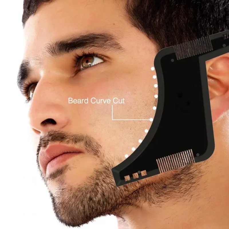 Men'S Grooming Facial - 1PC Men Beard Shaping Template Comb