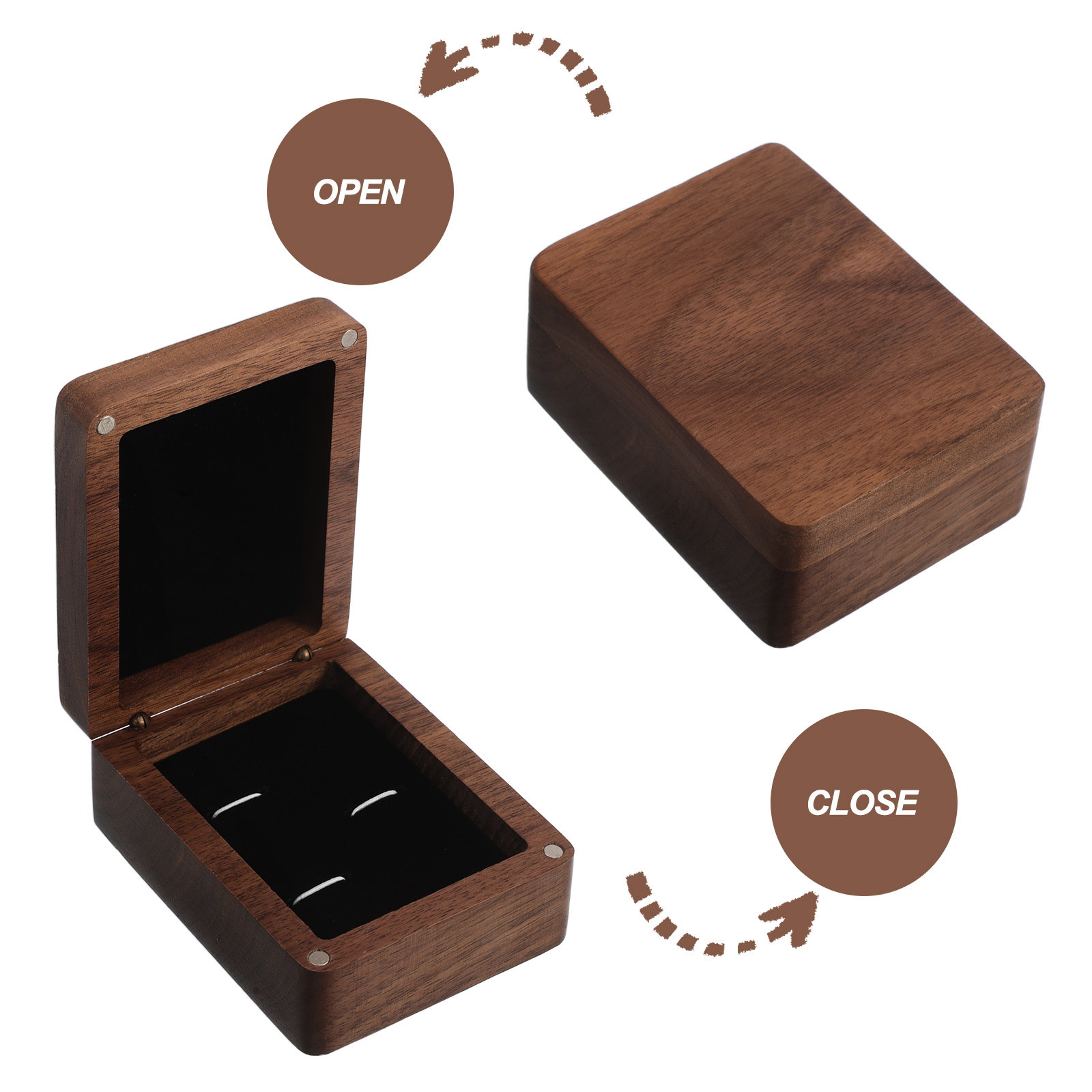 Timeless Black Walnut Cufflink - đánh giá và giá Men'S Grooming Organizer