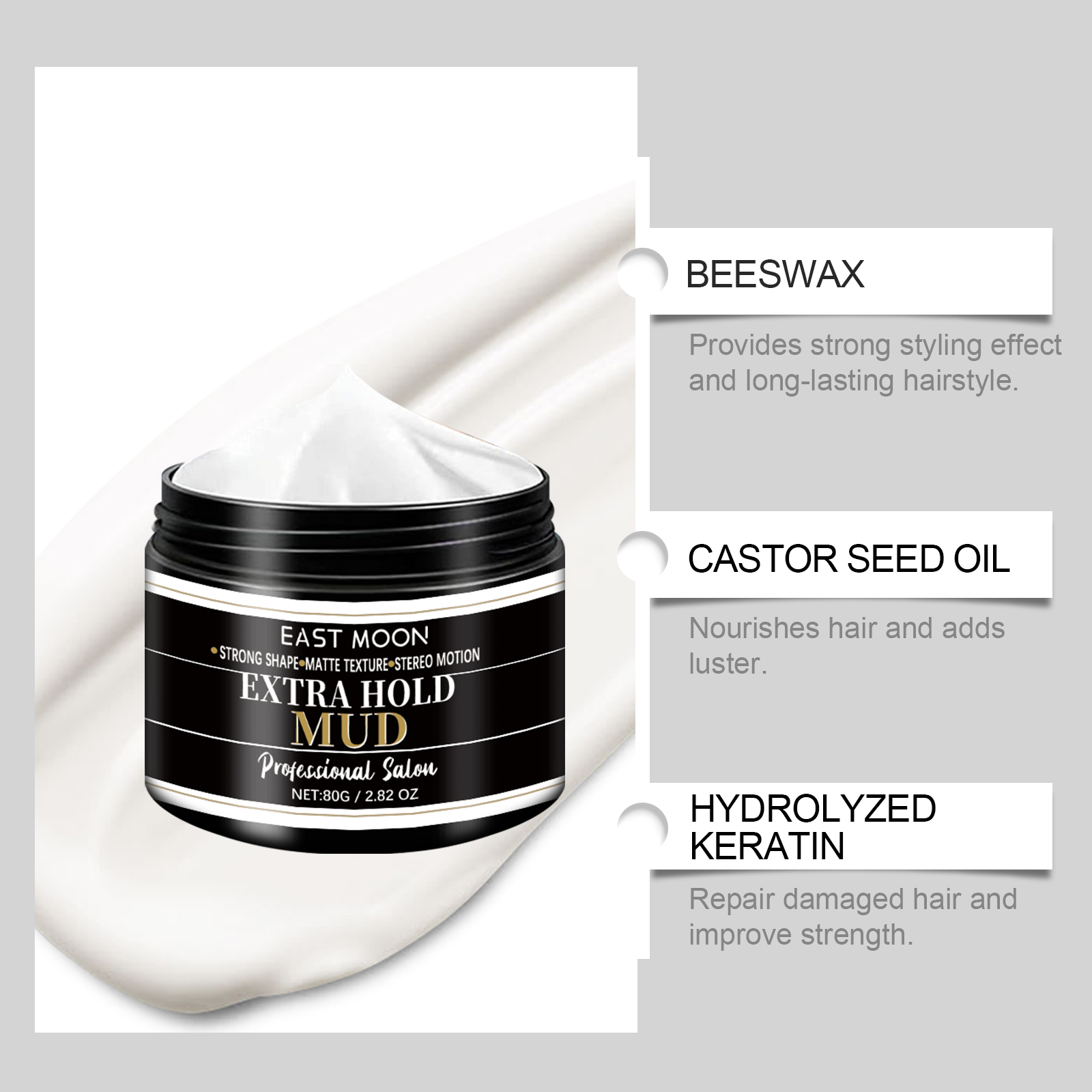 Keratin Hair Styling Cream Str - đánh giá và giá Men'S Grooming Gel
