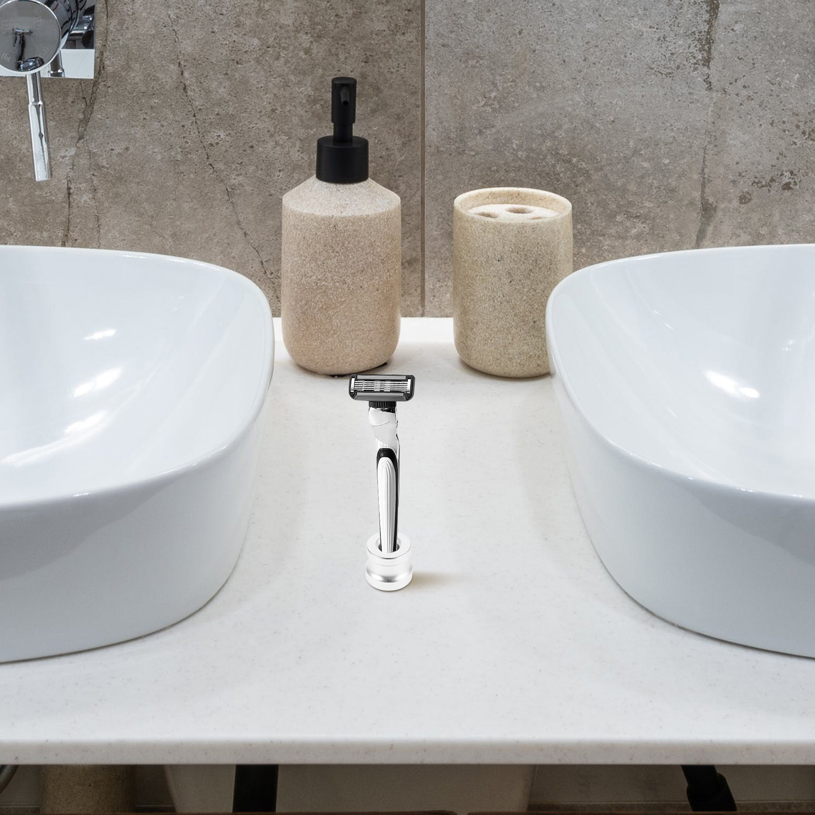Heavy-Duty Aluminum Alloy Shav - đánh giá và giá Men'S Grooming Organizer