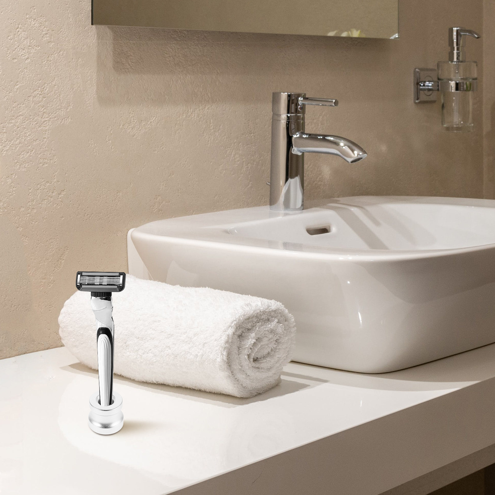Heavy-Duty Aluminum Alloy Shav - đánh giá và giá Men'S Grooming Organizer